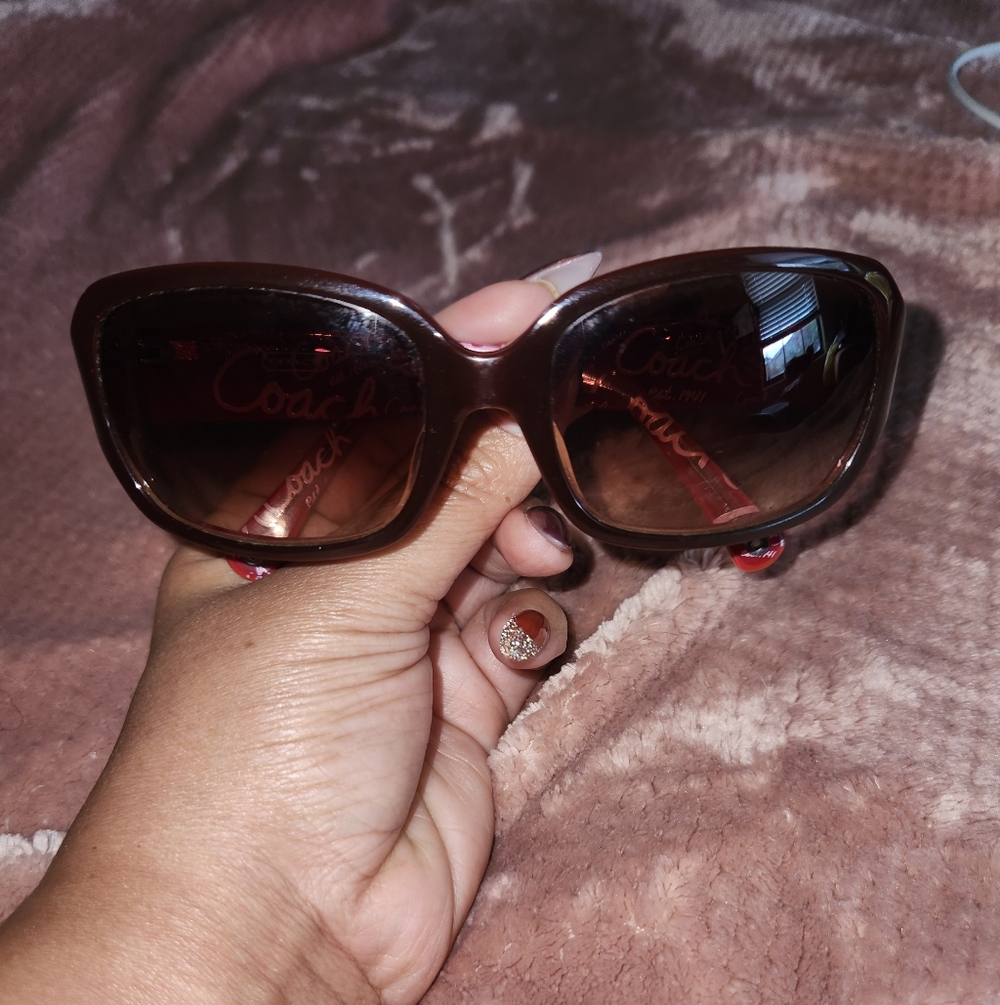 Coach Red/Burgundy Sunglasses
